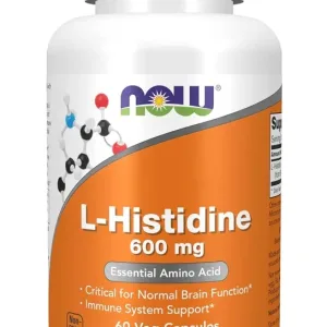 L Histidine 600 mg, 60 Veg Capsules